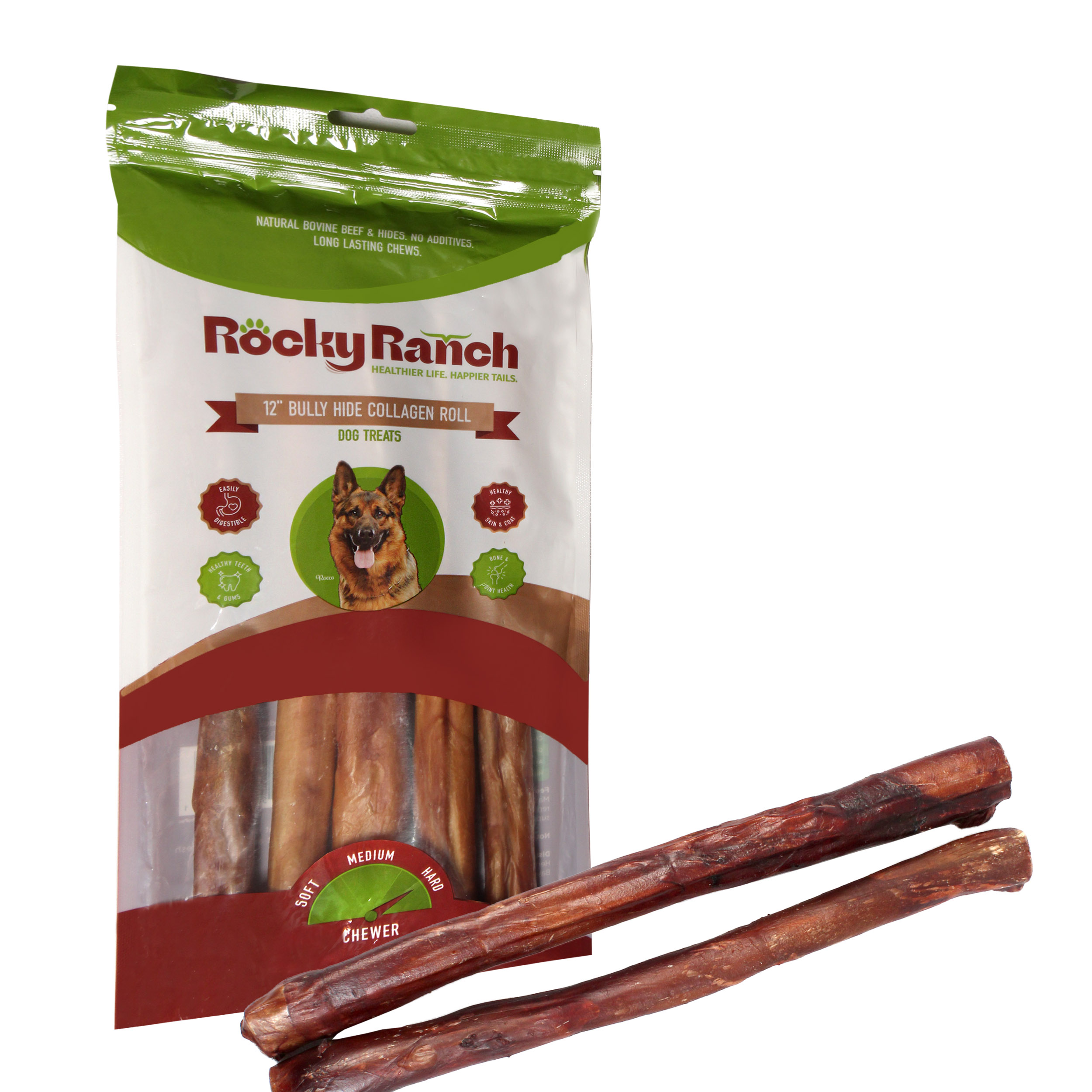 12” Bully Hide Collagen Roll (Pack of 5) - Image 4