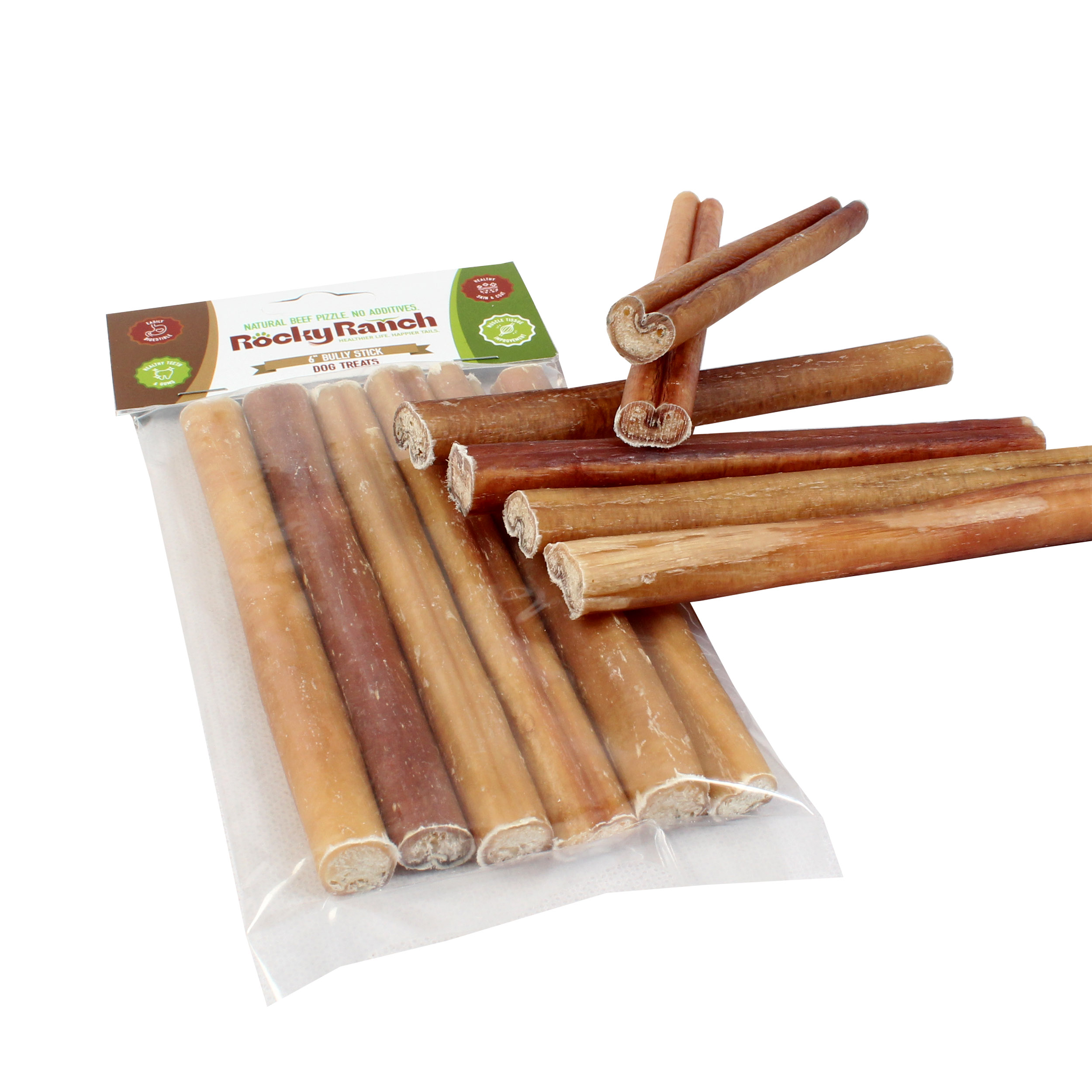 6" Bully Sticks – 6 Pack