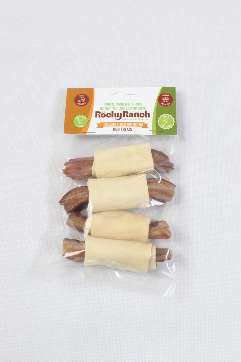 Mini Collagen & Bully Hot Dog – 4 Pack - Image 3